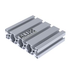 Alux Aluminium Nutprofil 30120 30x120mm 8mm T-Nut Maschinenbauprofil Silber Eloxiert