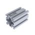 Alux Aluminium Nutprofil 6060 60x60mm 8mm T-Nut Silber Eloxiert