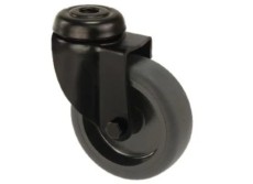 Rolle 100 Rückenloch Schwarz