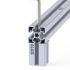 Montage des selbstschneidenden Schraubverbinders im 45er Aluminiumprofil Torx TX50 montierte Ansicht